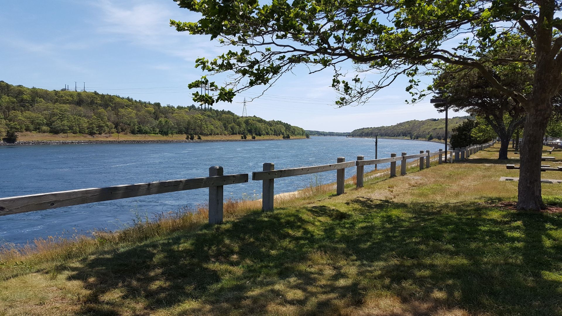 IT is the cape cod canal. 50 feet deep 400 feet wide and full of fish. IT is the cape cod canal. 50 feet deep 400 feet wide and full of fish.